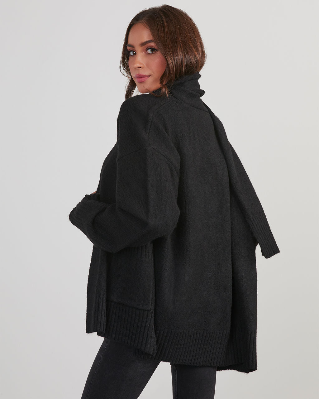 Jarvais Scarf Cardigan-Vogue Logic