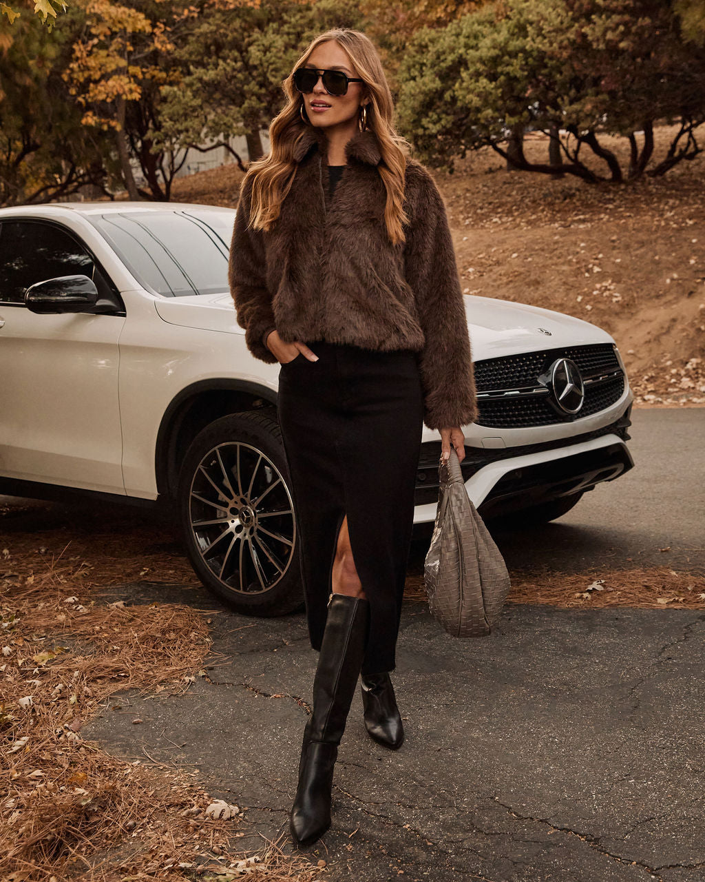 Frostline Faux Fur Coat-Vogue Logic