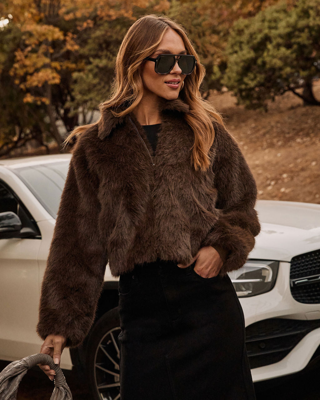 Frostline Faux Fur Coat-Vogue Logic