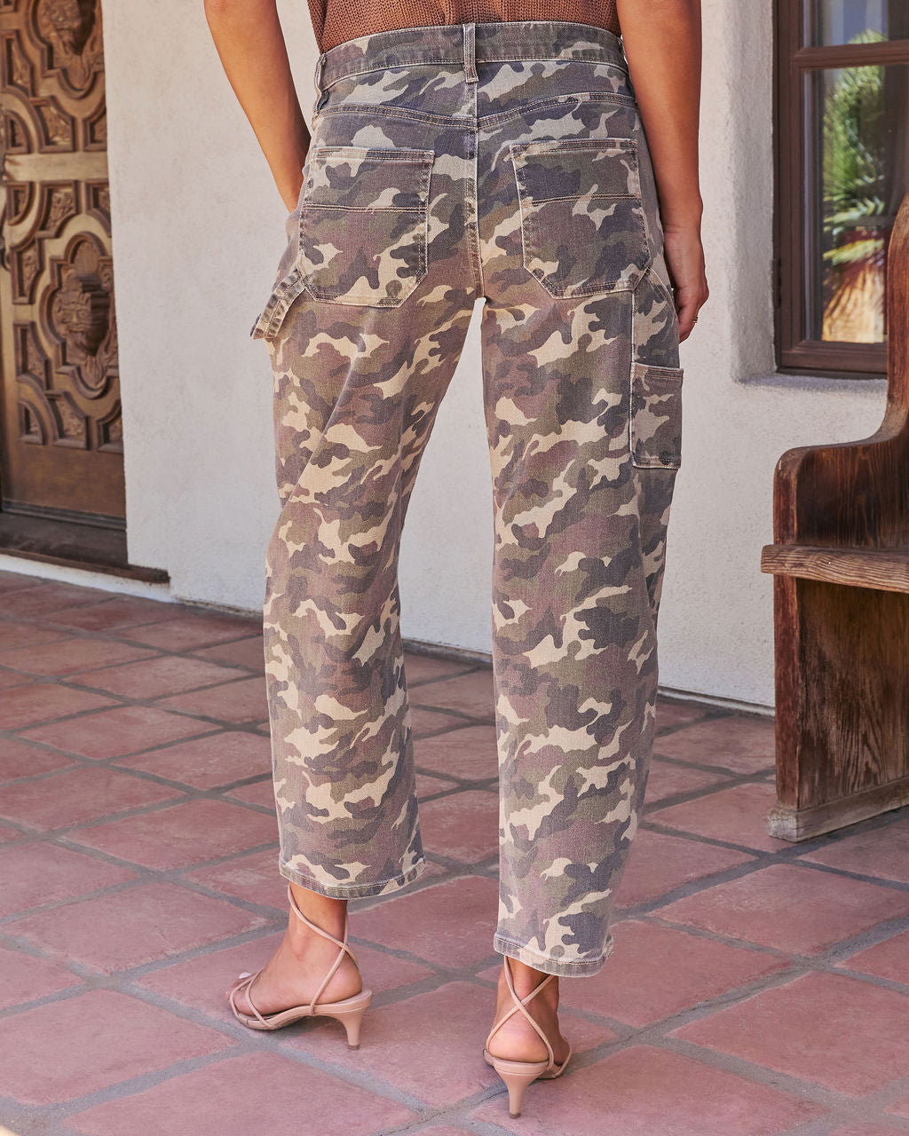Rolend Super Stretch Camo Barrel Jeans-Vogue Logic
