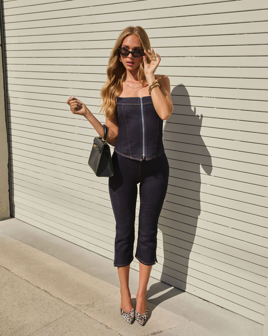 Ivanie Slim Leg Capri Pants-Vogue Logic