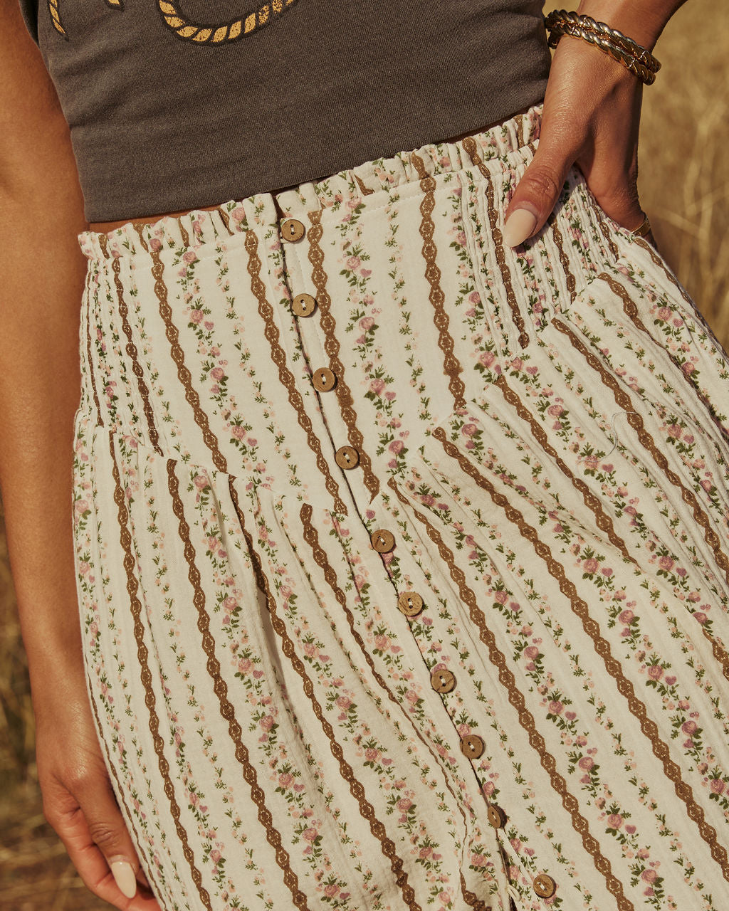 Piema Floral Maxi Skirt-Vogue Logic