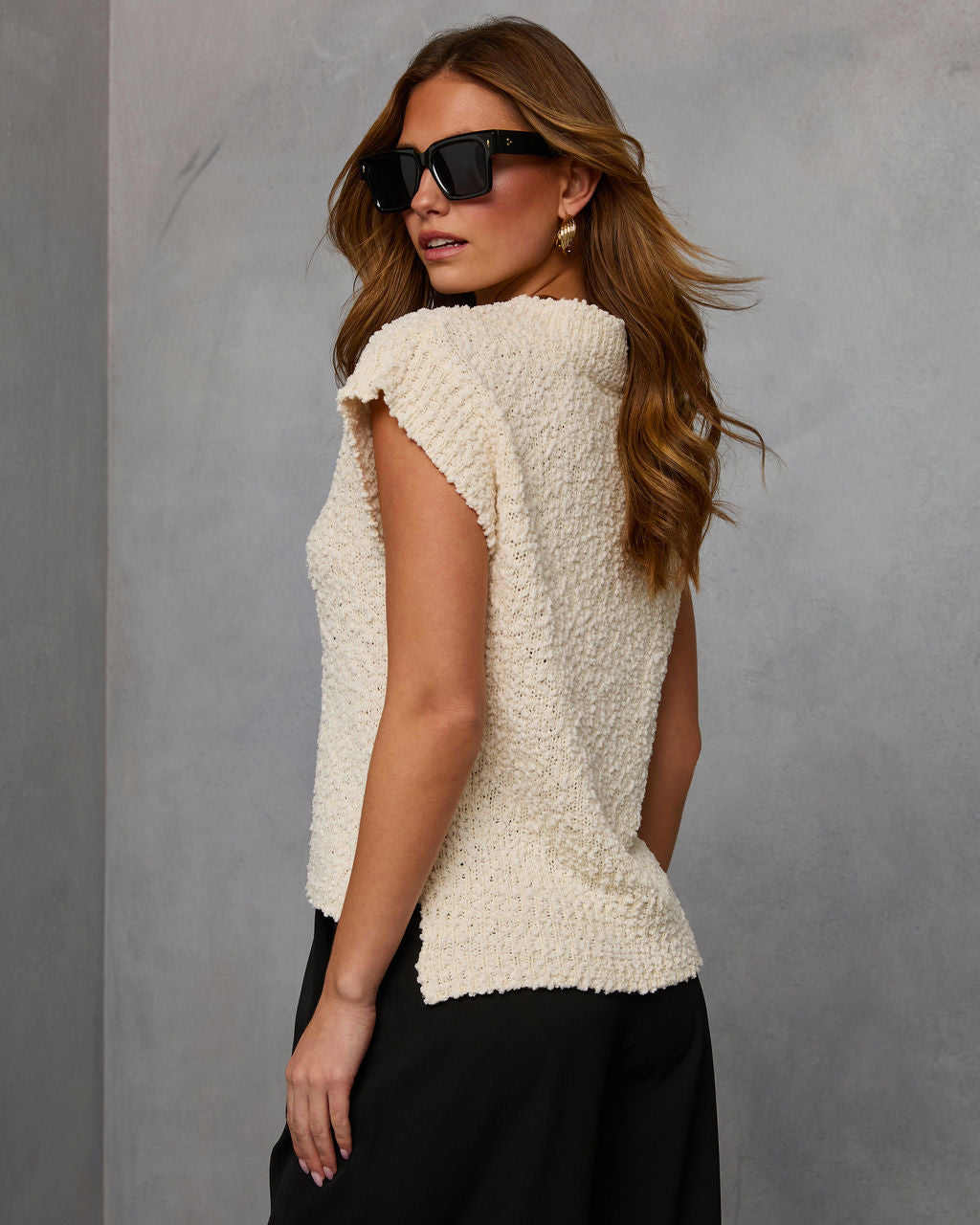 Kyana Sleeveless Sweater-Vogue Logic