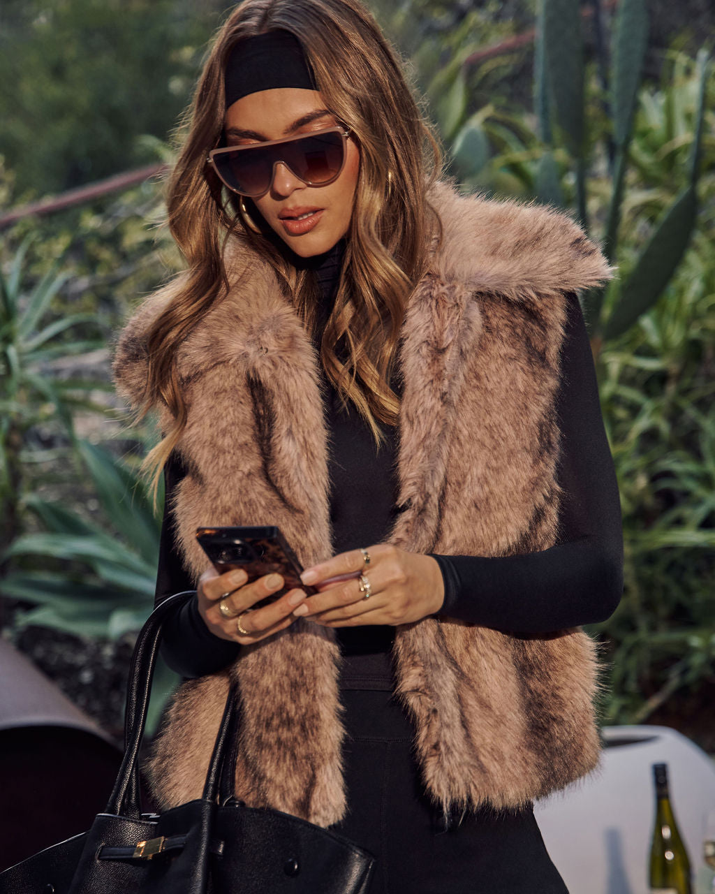 Marvex Faux Fur Vest-Vogue Logic