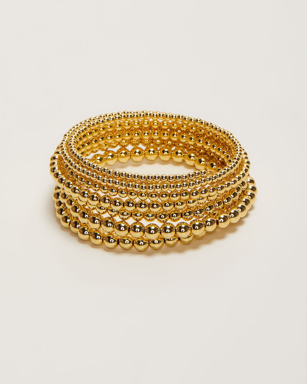 Beaded 18k Gold Plated Bangles-Vogue Logic