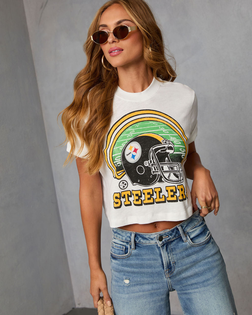 Pittsburgh Steelers Game Day Short Sleeve Graphic Tee-Vogue Logic