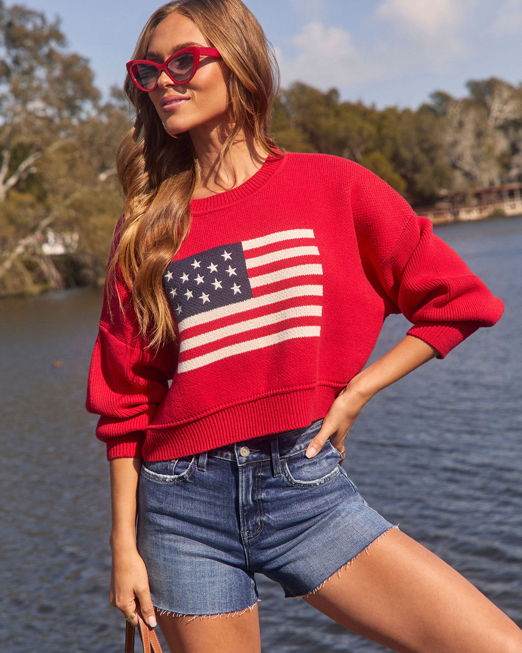 Western Light Distressed Denim Shorts-Vogue Logic