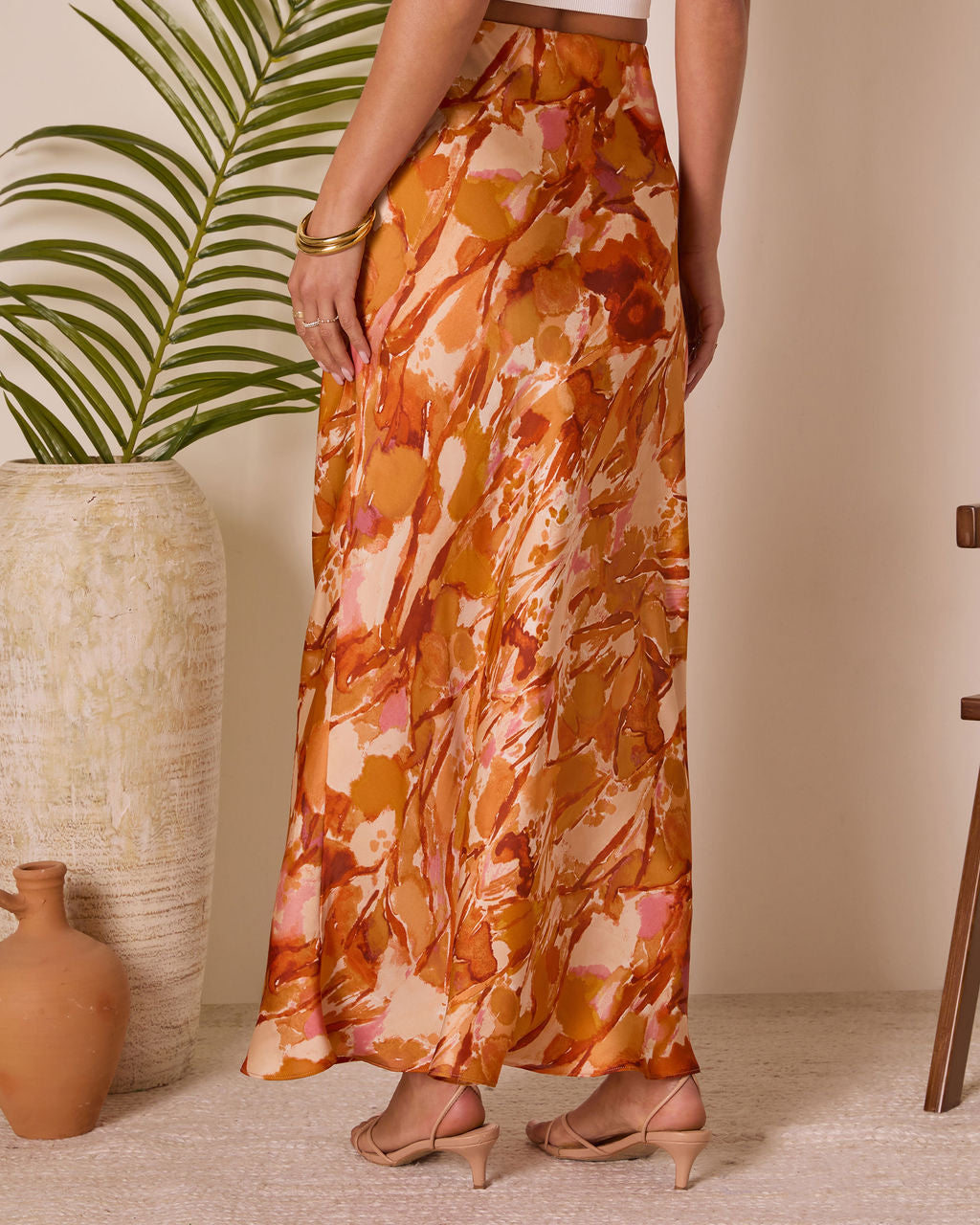 Chasing Sunsets Abstract Maxi Skirt-Vogue Logic