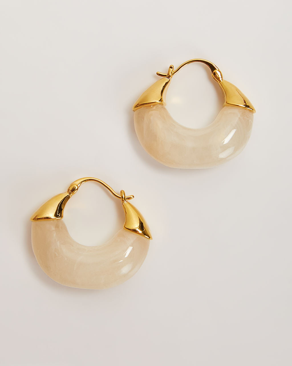 Lucite Hoop Earrings-Vogue Logic