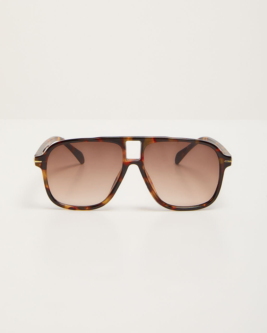 Capriana Large Tortoise Aviator Sunglasses-Vogue Logic