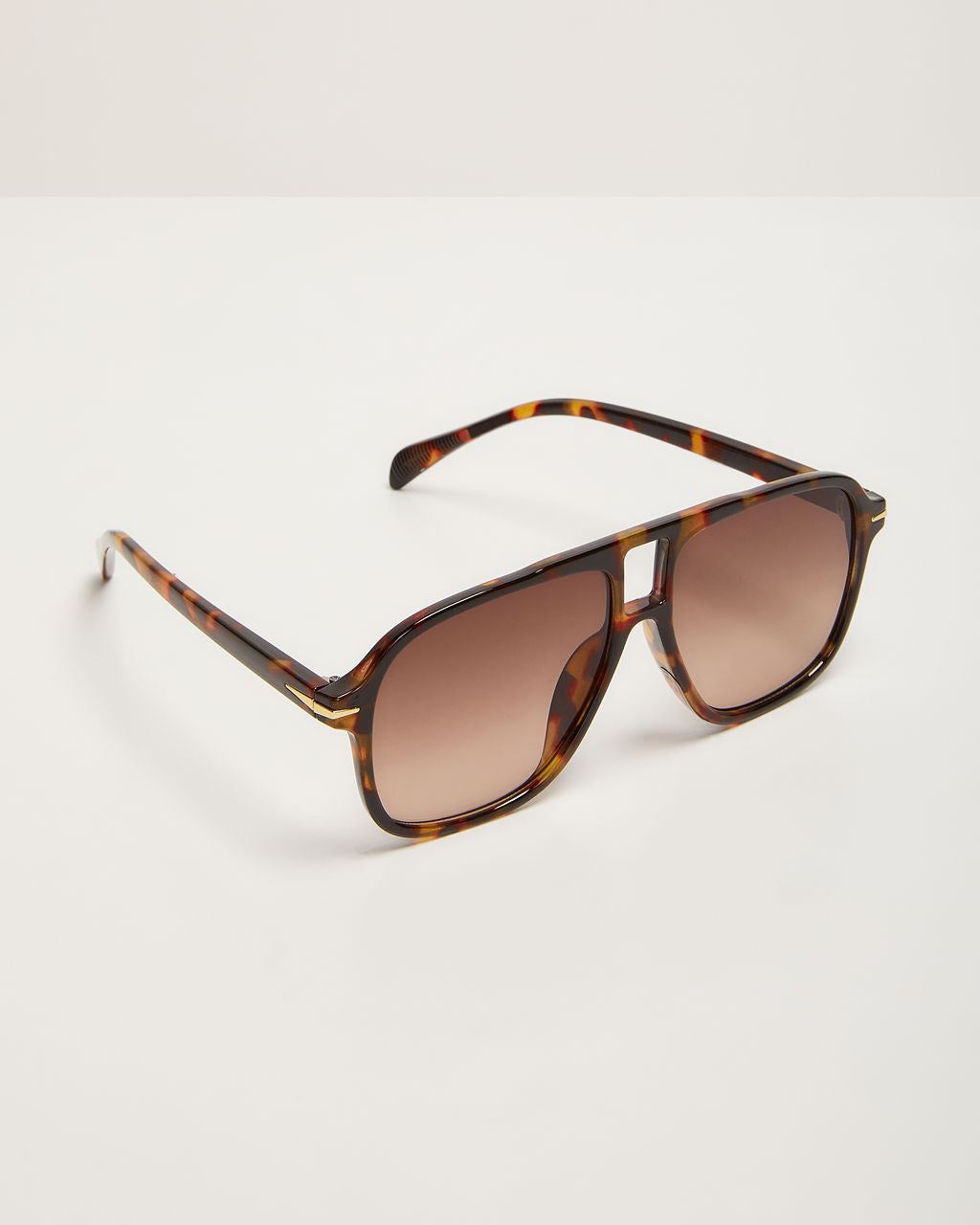 Capriana Large Tortoise Aviator Sunglasses-Vogue Logic