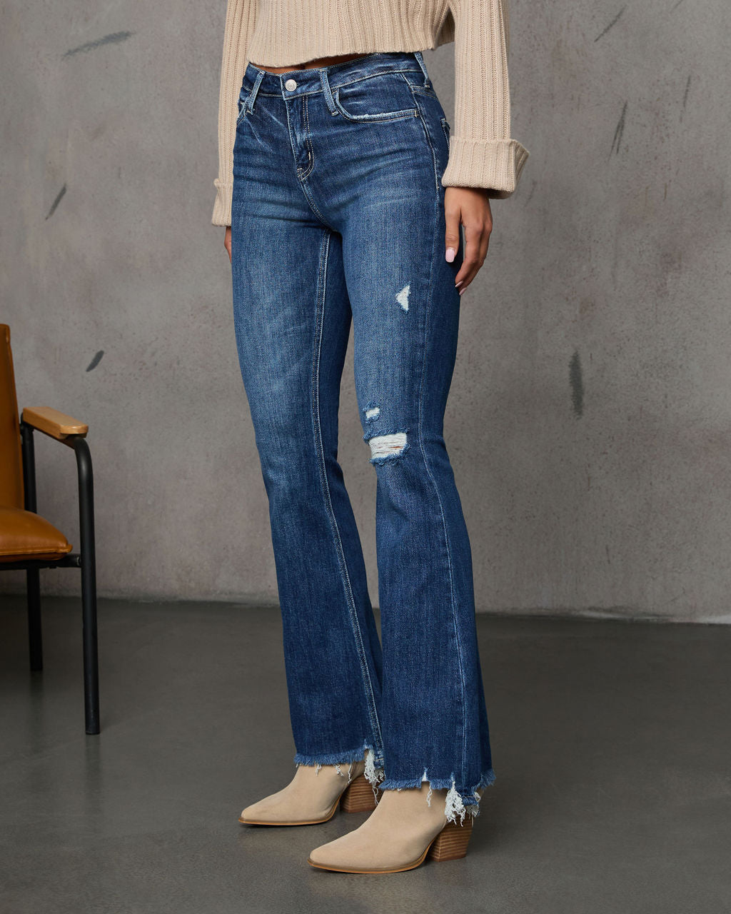Lilianna Super Stretch High Rise Flare Jeans-Vogue Logic