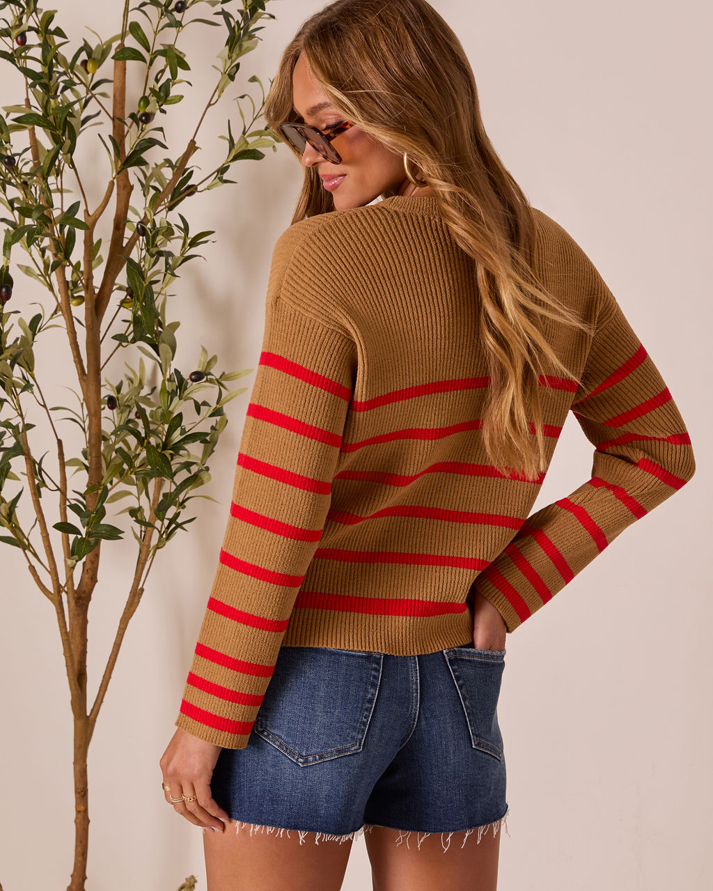 Rylen Striped Pullover Sweater-Vogue Logic