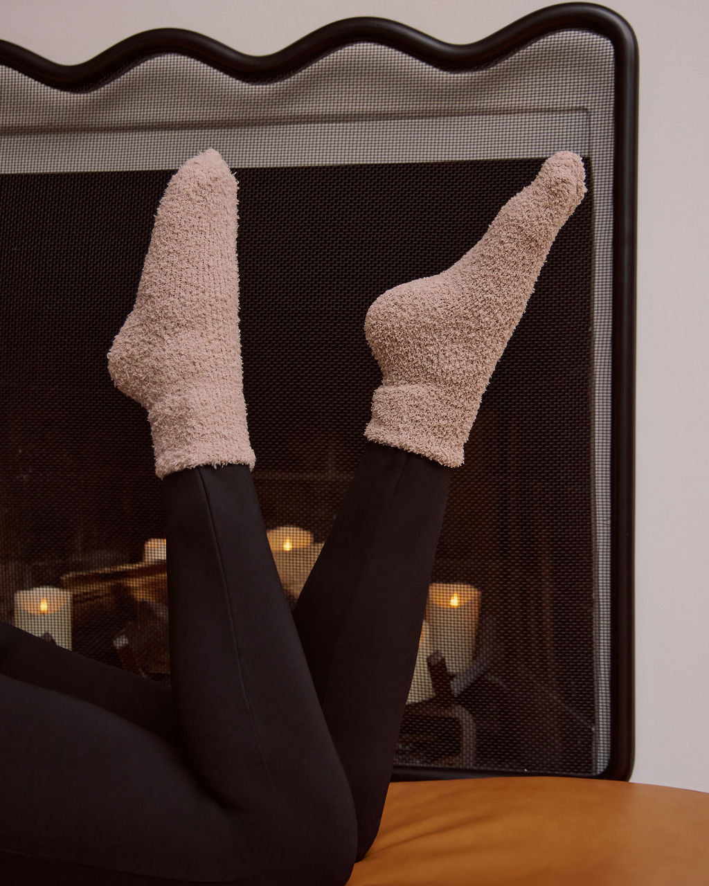 Snowed In Cozy Chenille Socks-Vogue Logic