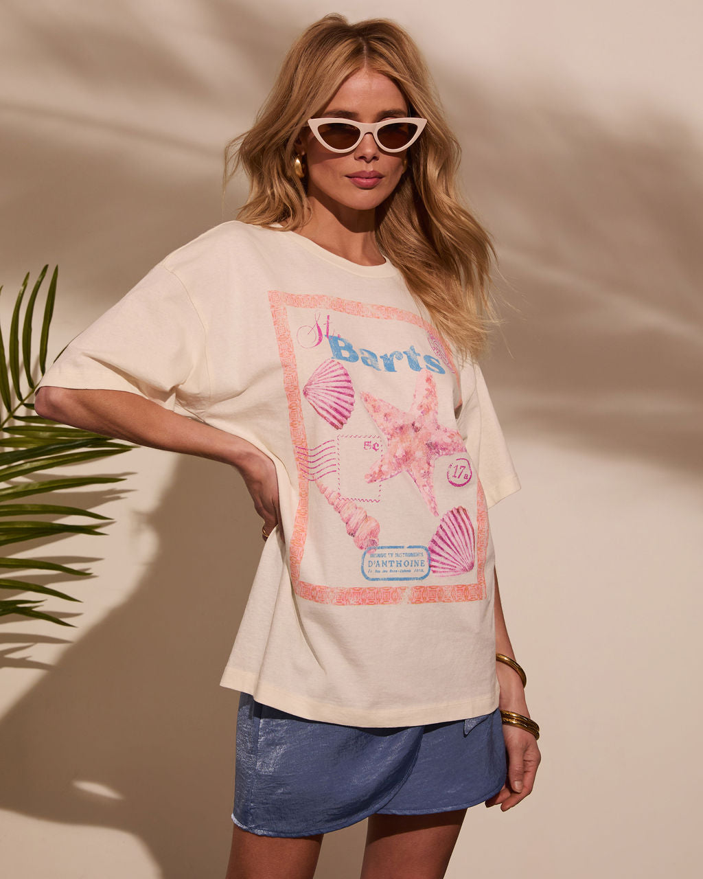 St. Barts Short Sleeve Graphic Tee-Vogue Logic