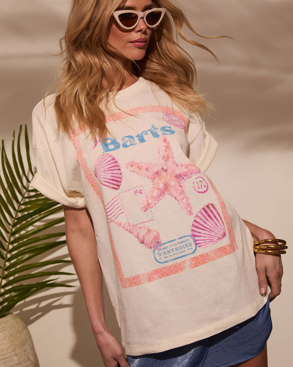 St. Barts Short Sleeve Graphic Tee-Vogue Logic