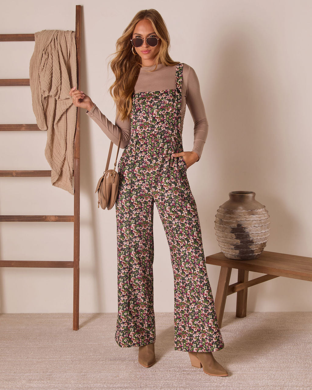 Laurel Muse Printed Overalls-Vogue Logic