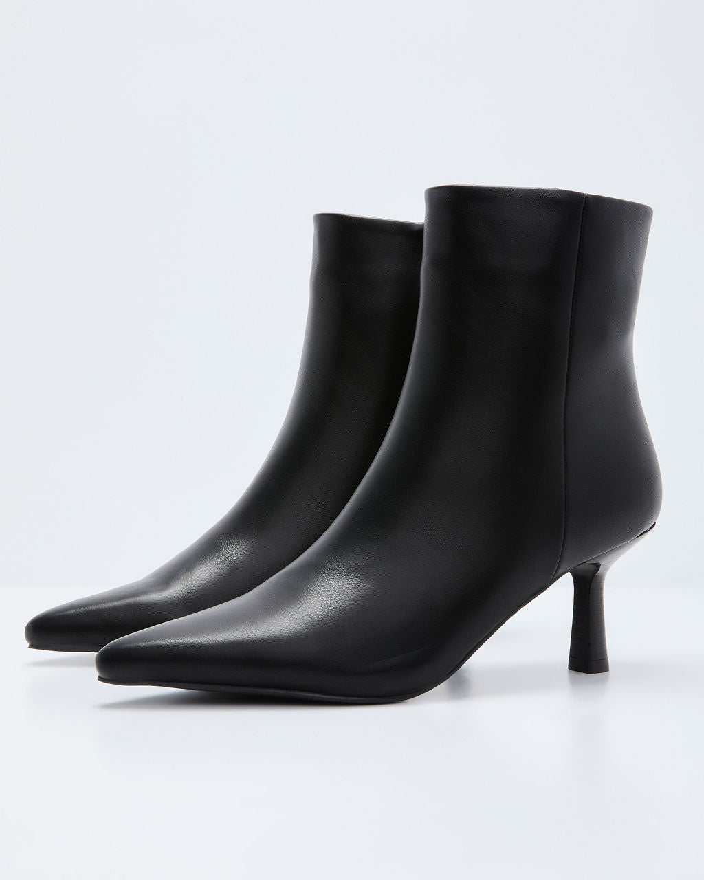 Chill Haus Vegan Leather Heeled Bootie-Vogue Logic