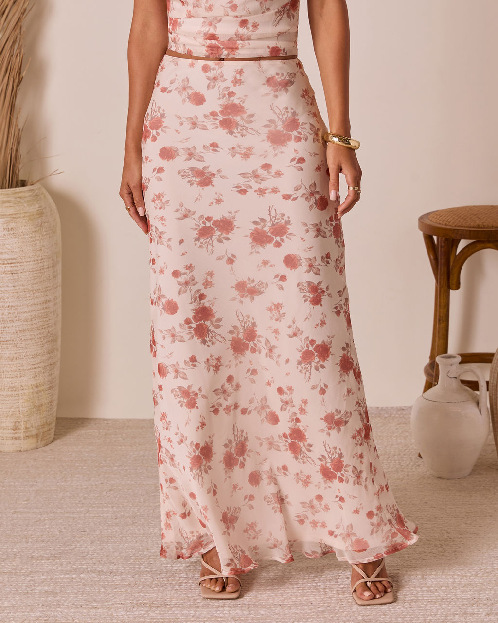Romance Rewritten Floral Maxi Skirt-Vogue Logic