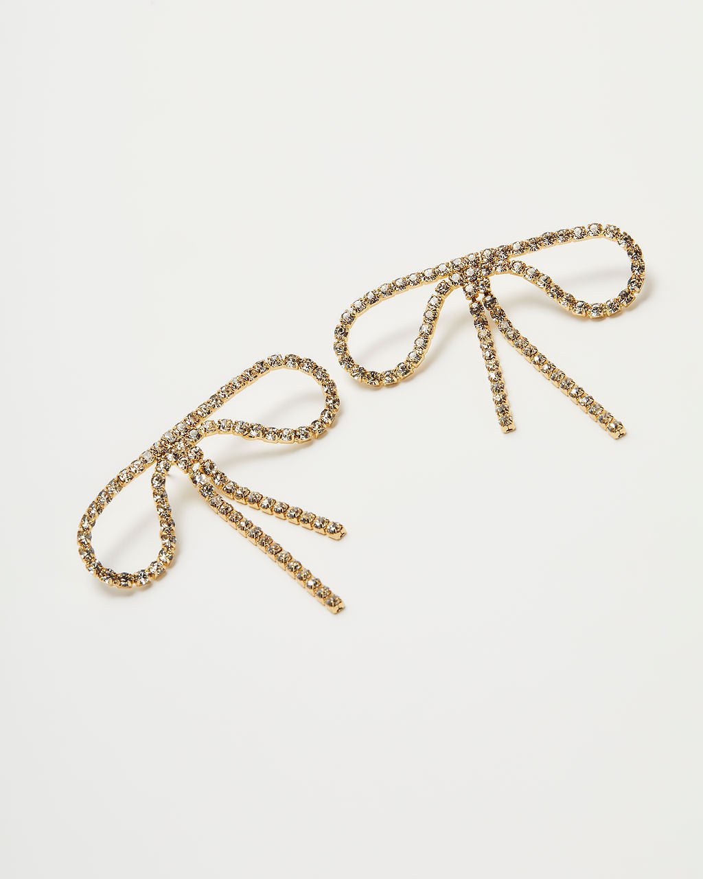 Bristowe Rhinestone Bow Earrings-Vogue Logic