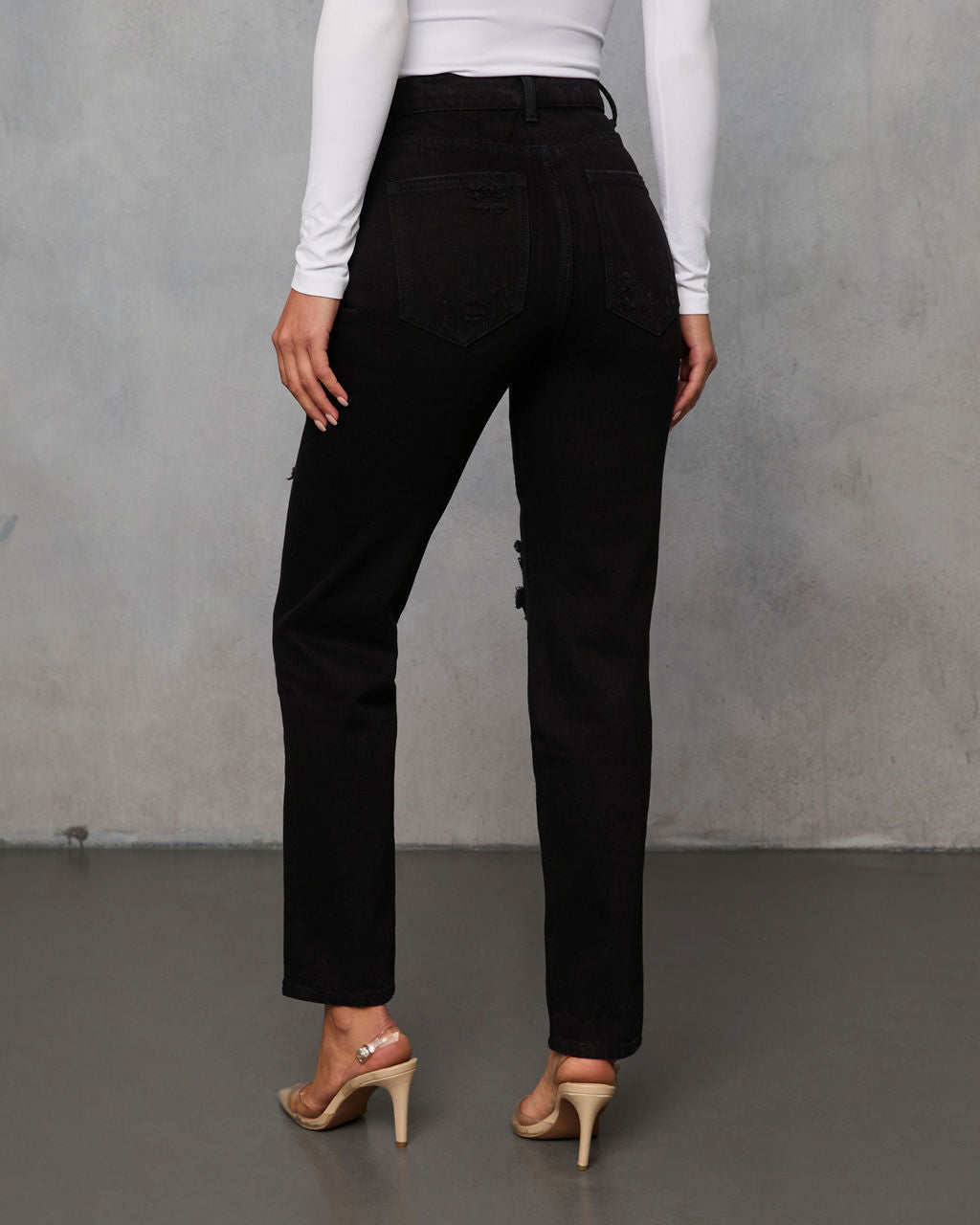 Nemiah Slim Distressed Jeans-Vogue Logic