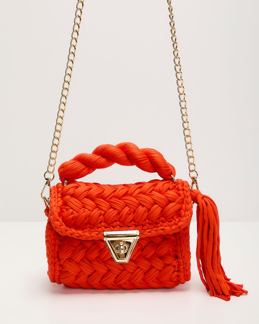 Resort Only Braided Top Handle Bag-Vogue Logic