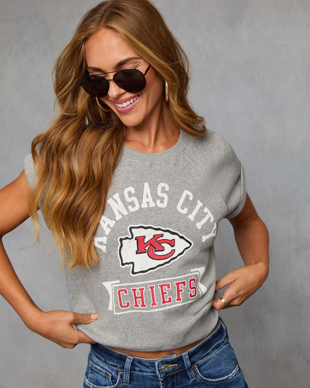 Kansas City Chiefs Zone Short Sleeve Graphic Tee-Vogue Logic