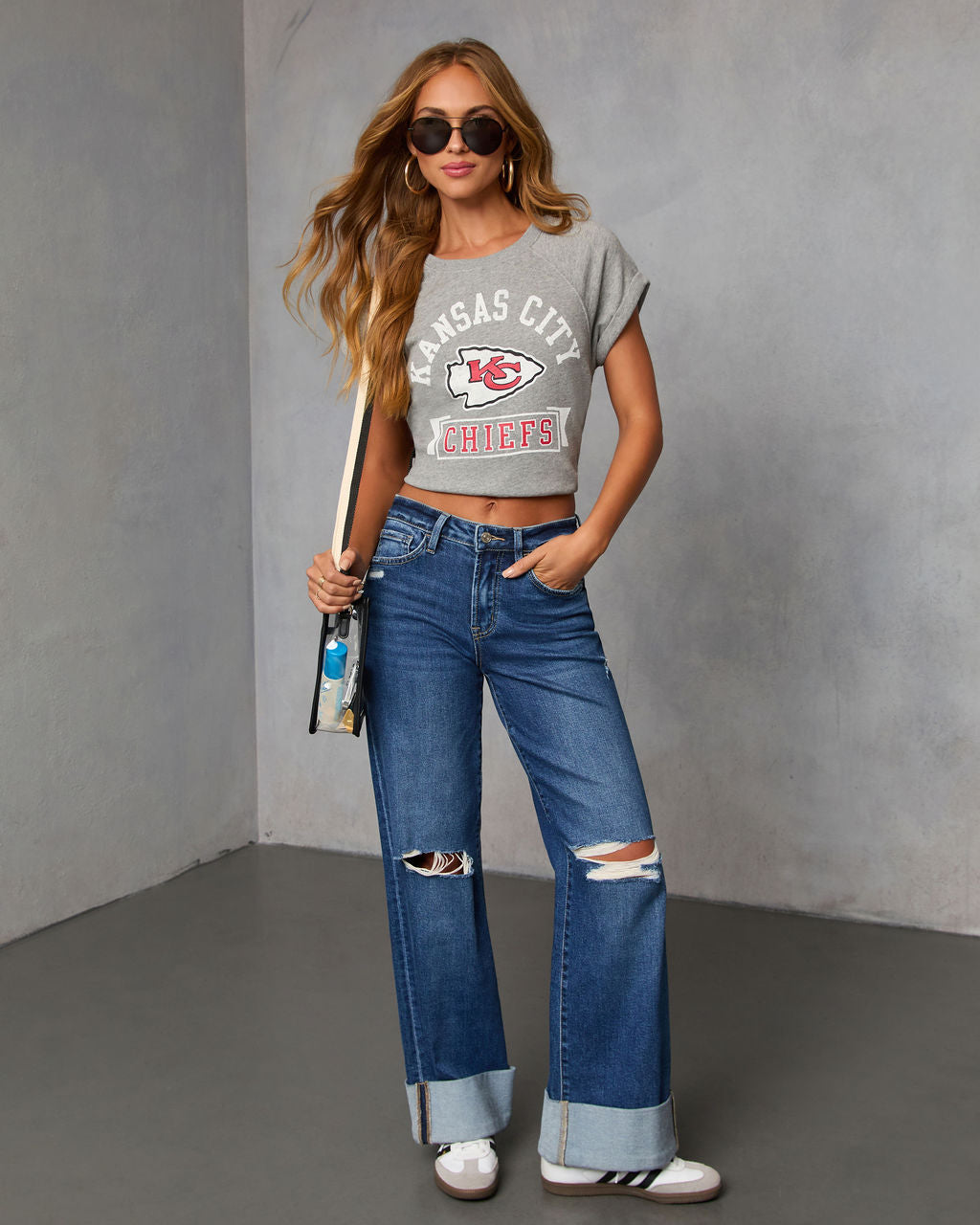 Kansas City Chiefs Zone Short Sleeve Graphic Tee-Vogue Logic