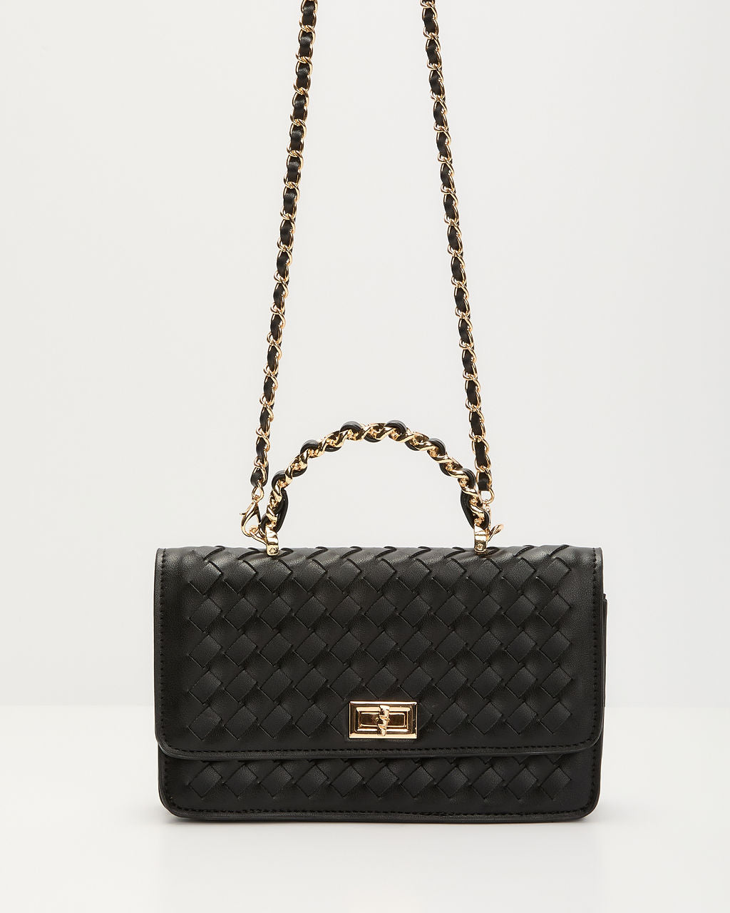 Gretta Woven Leather Crossbody Bag-Vogue Logic