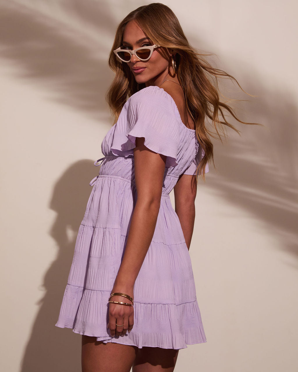 Pure Essence Tiered Babydoll Dress-Vogue Logic
