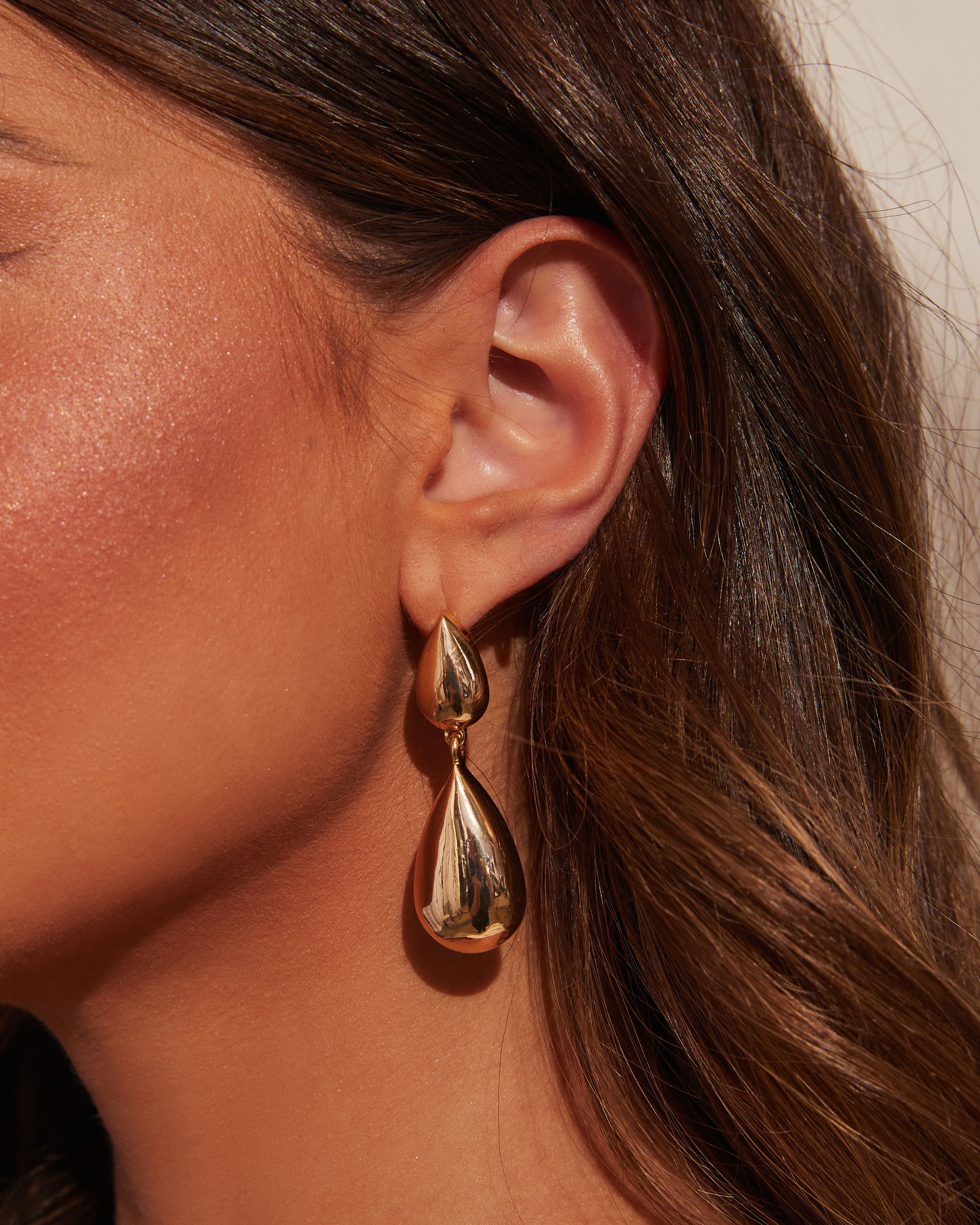 Charmed Dreams Teardrop Tiered Earrings-Vogue Logic