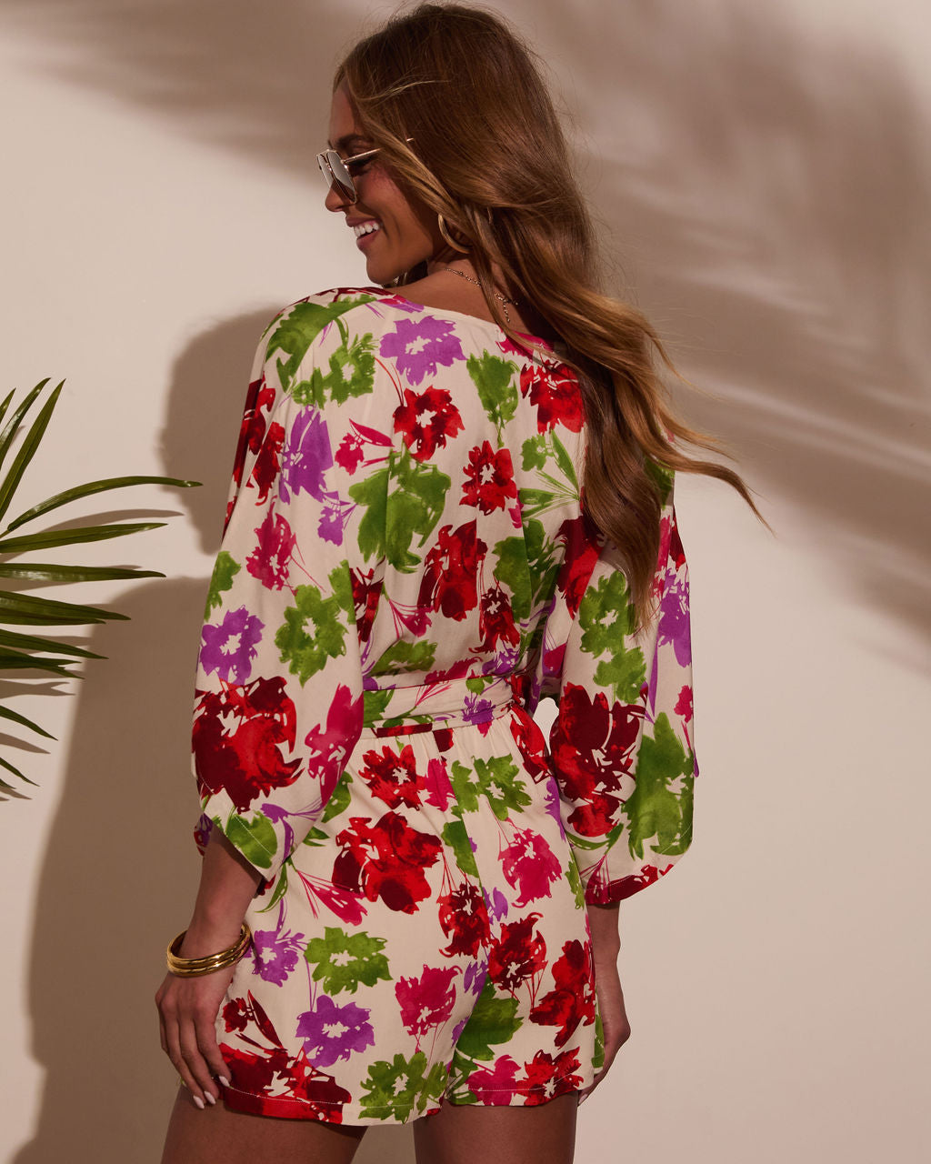 Ariella Kimono Sleeve Romper-Vogue Logic