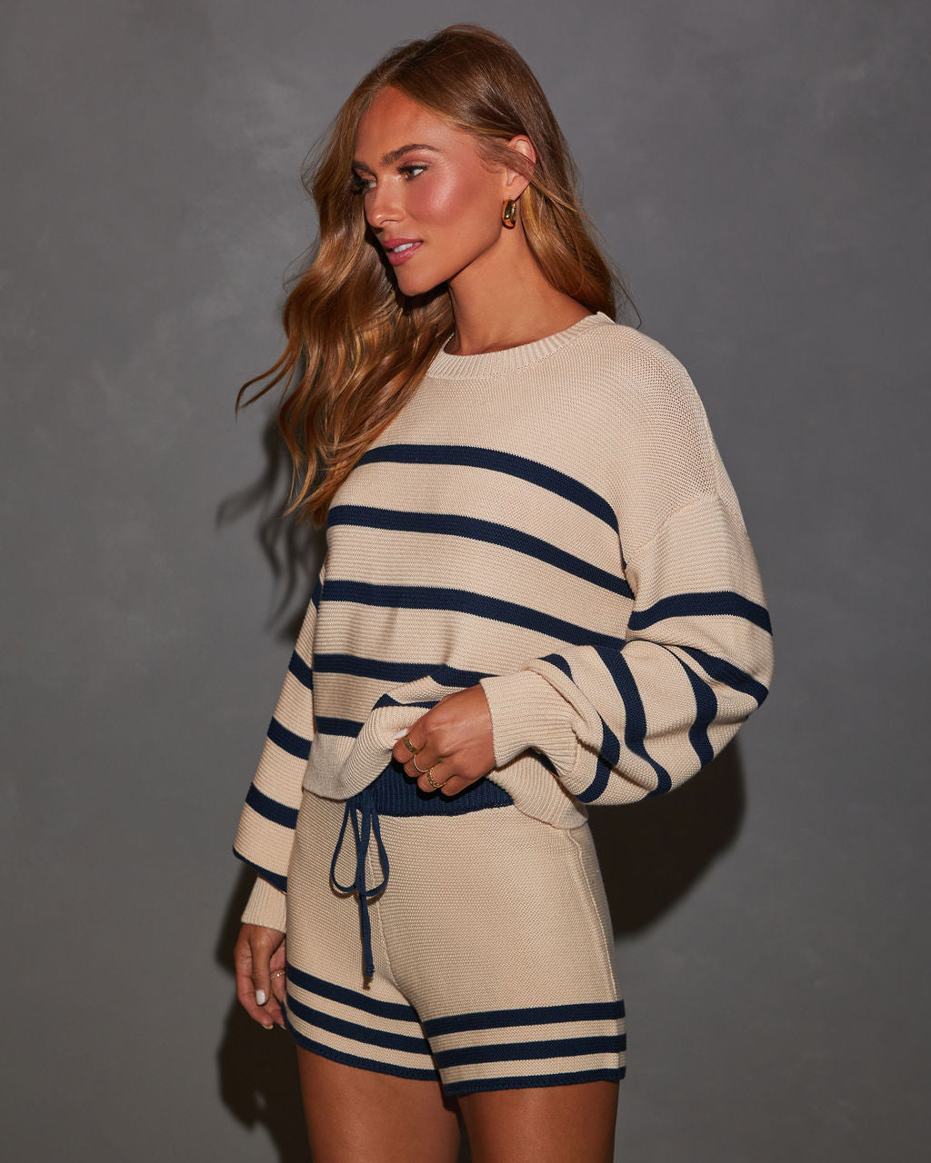 Keep Polished Oversized Cropped Sweater-Vogue Logic