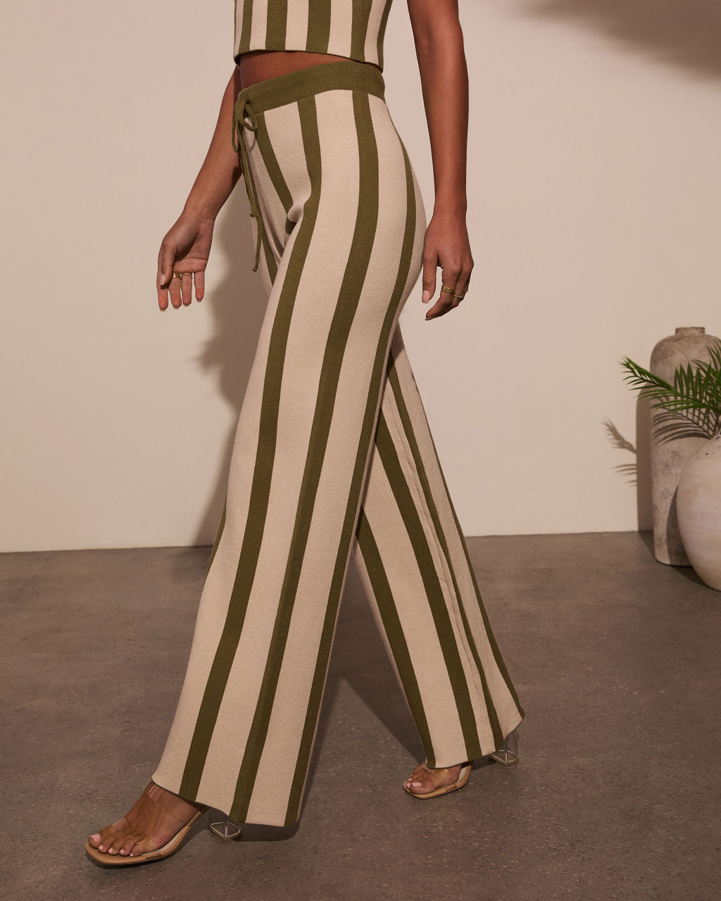 Kayson Striped Flare Pants-Vogue Logic