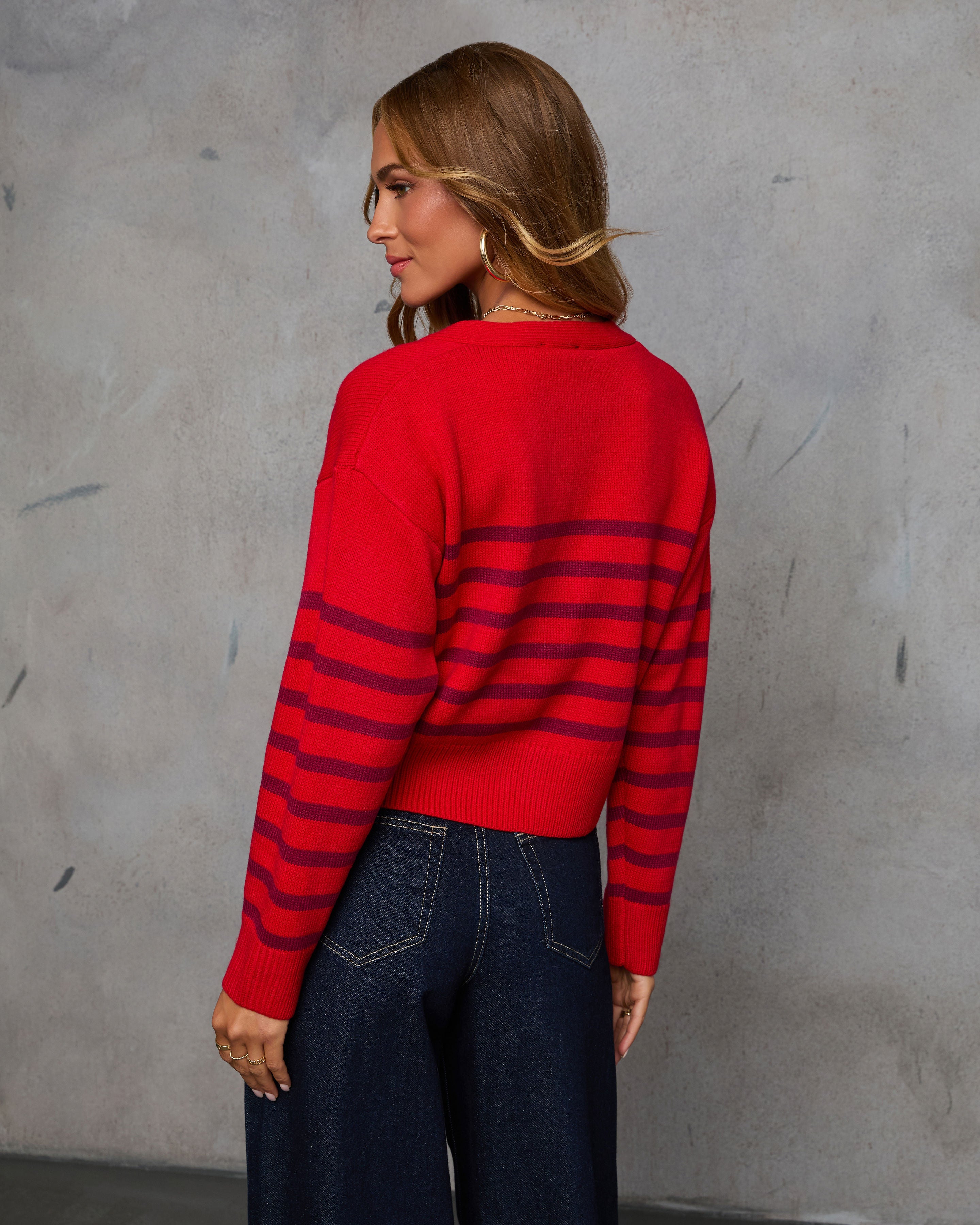 Upper Class Striped Cardigan-Vogue Logic