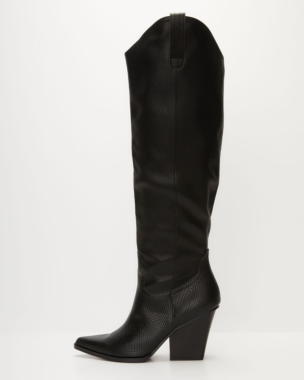 Sandalwood Western Knee High Boots-Vogue Logic