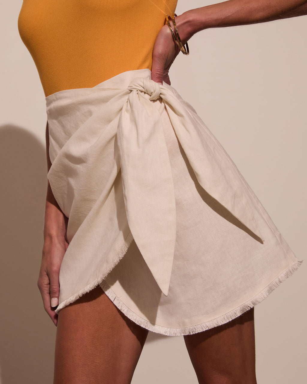 Marisol Wrap Mini Skirt-Vogue Logic