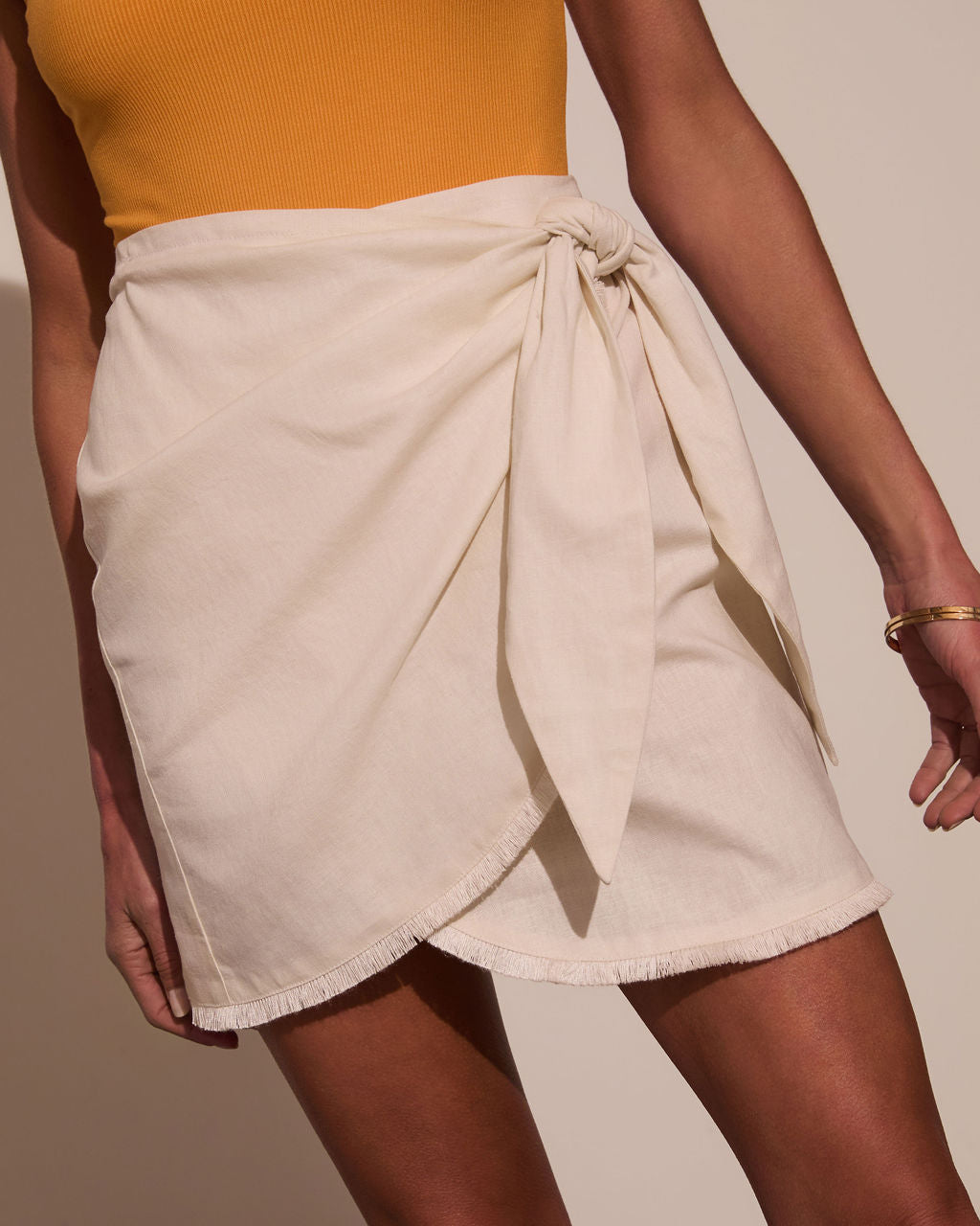 Marisol Wrap Mini Skirt-Vogue Logic