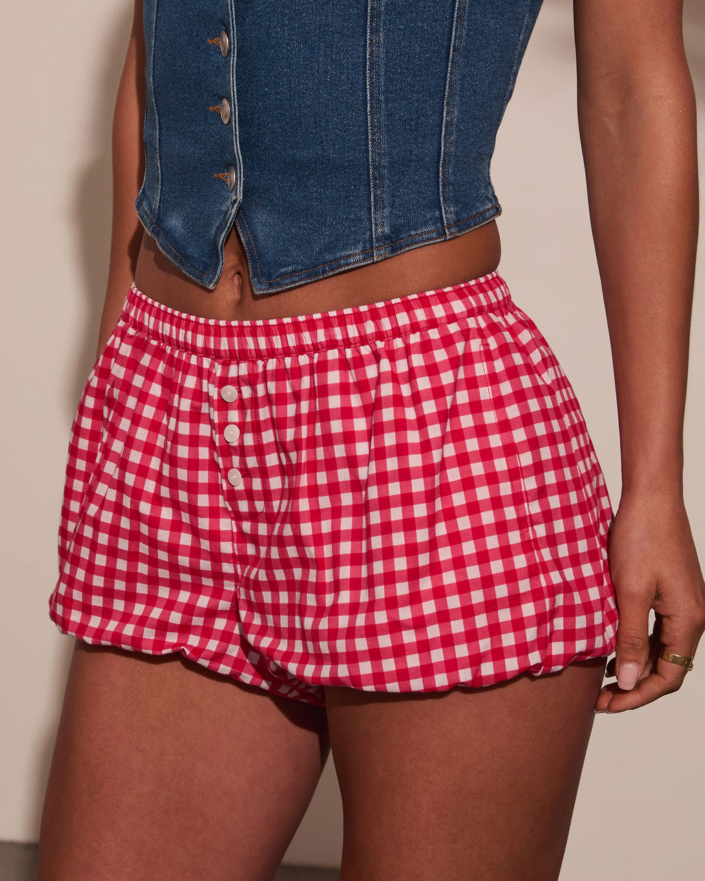 Neria Bubble Micro Mini Shorts-Vogue Logic