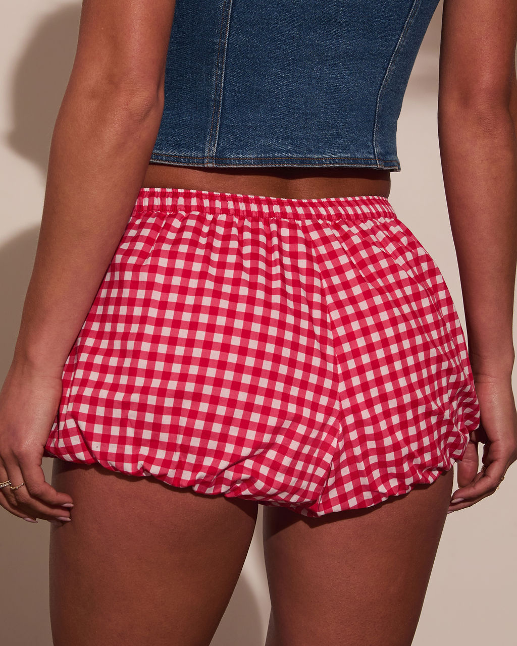 Neria Bubble Micro Mini Shorts-Vogue Logic