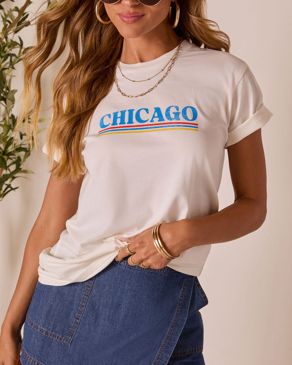 Chicago Short Sleeve Graphic Tee-Vogue Logic