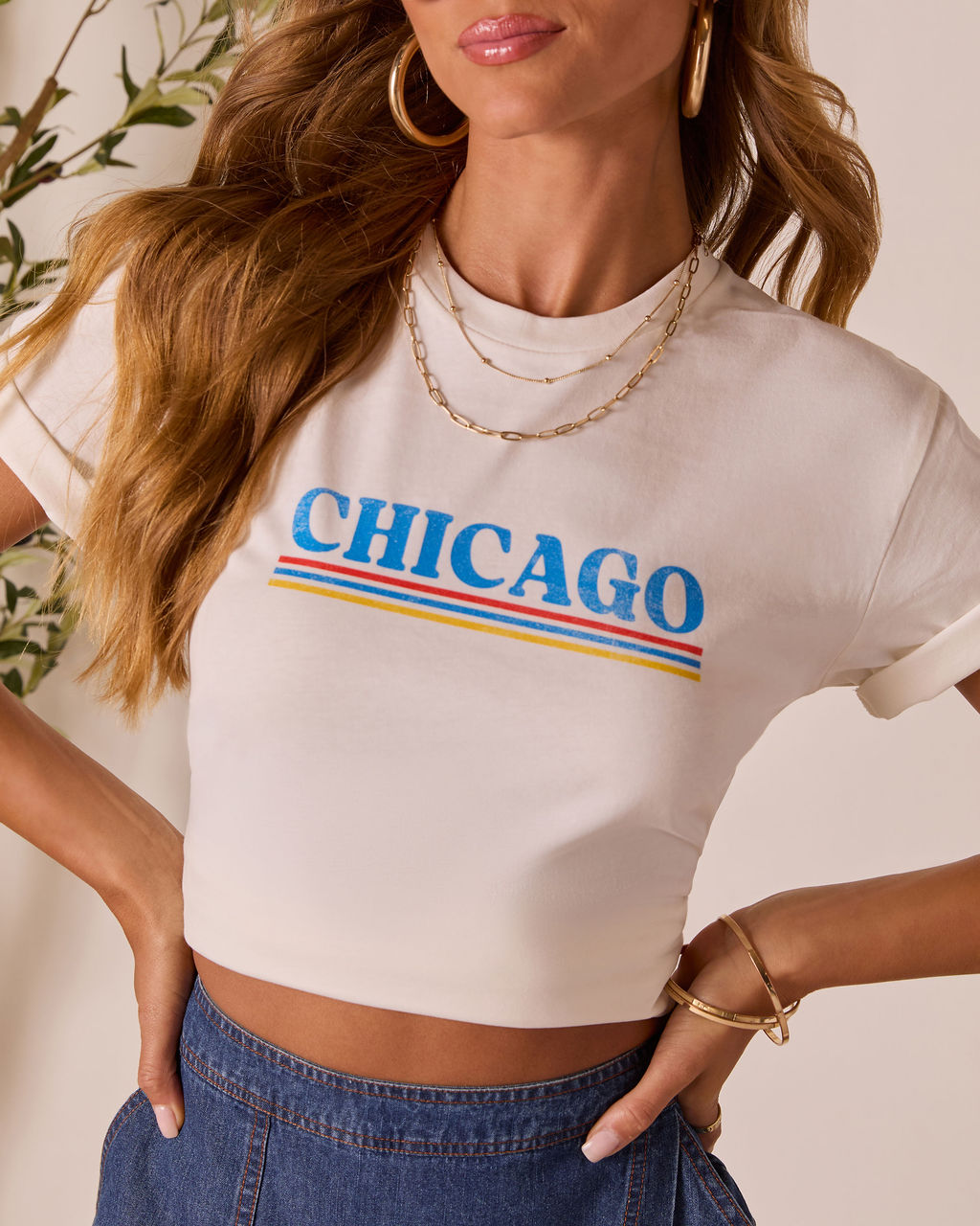 Chicago Short Sleeve Graphic Tee-Vogue Logic