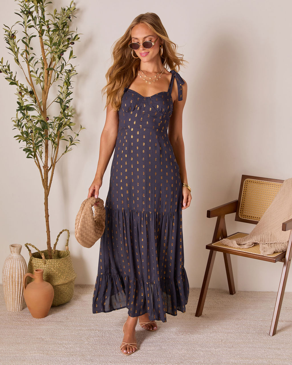 Coastline Calls Tiered Maxi Dress-Vogue Logic