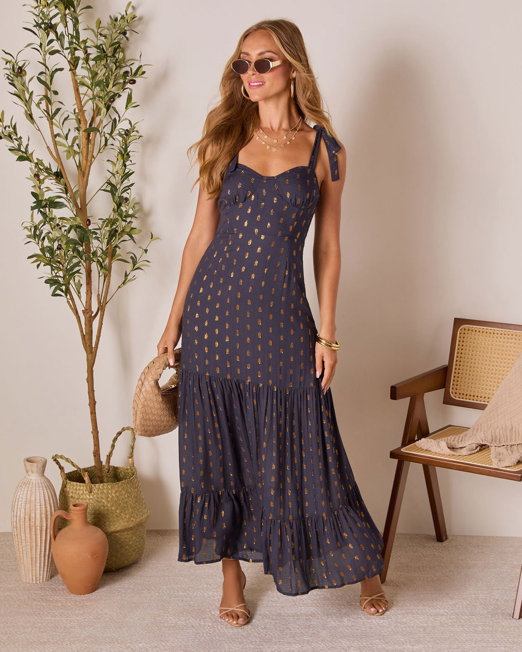 Coastline Calls Tiered Maxi Dress-Vogue Logic
