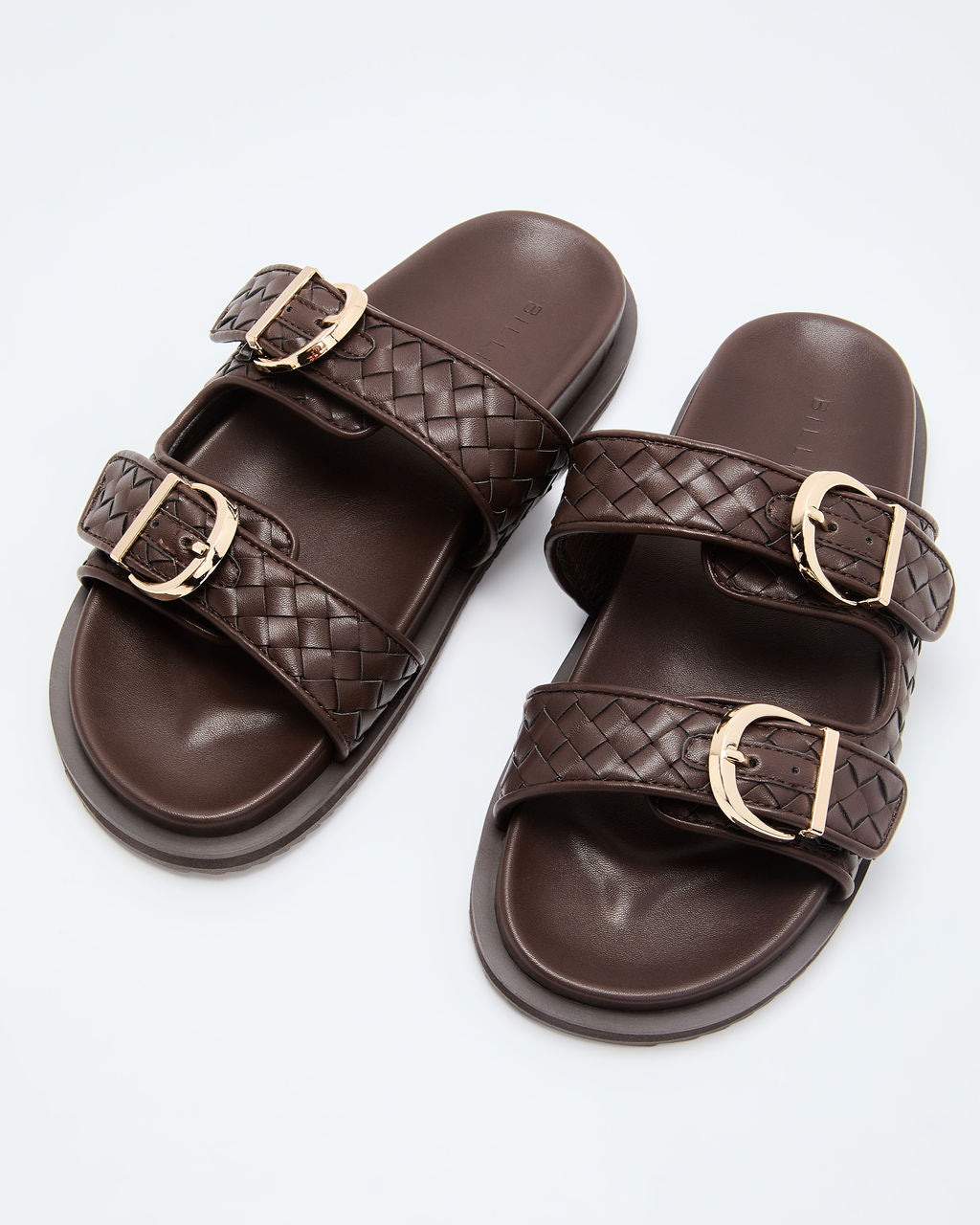 Kaylah Woven Buckle Sandals-Vogue Logic