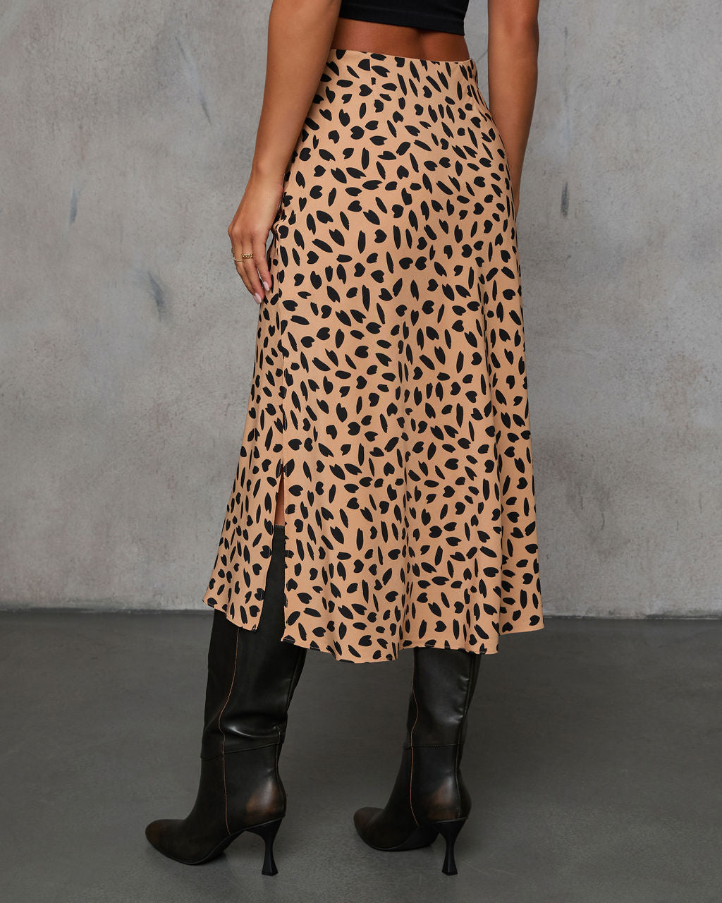 Emiliana Printed Midi Skirt-Vogue Logic