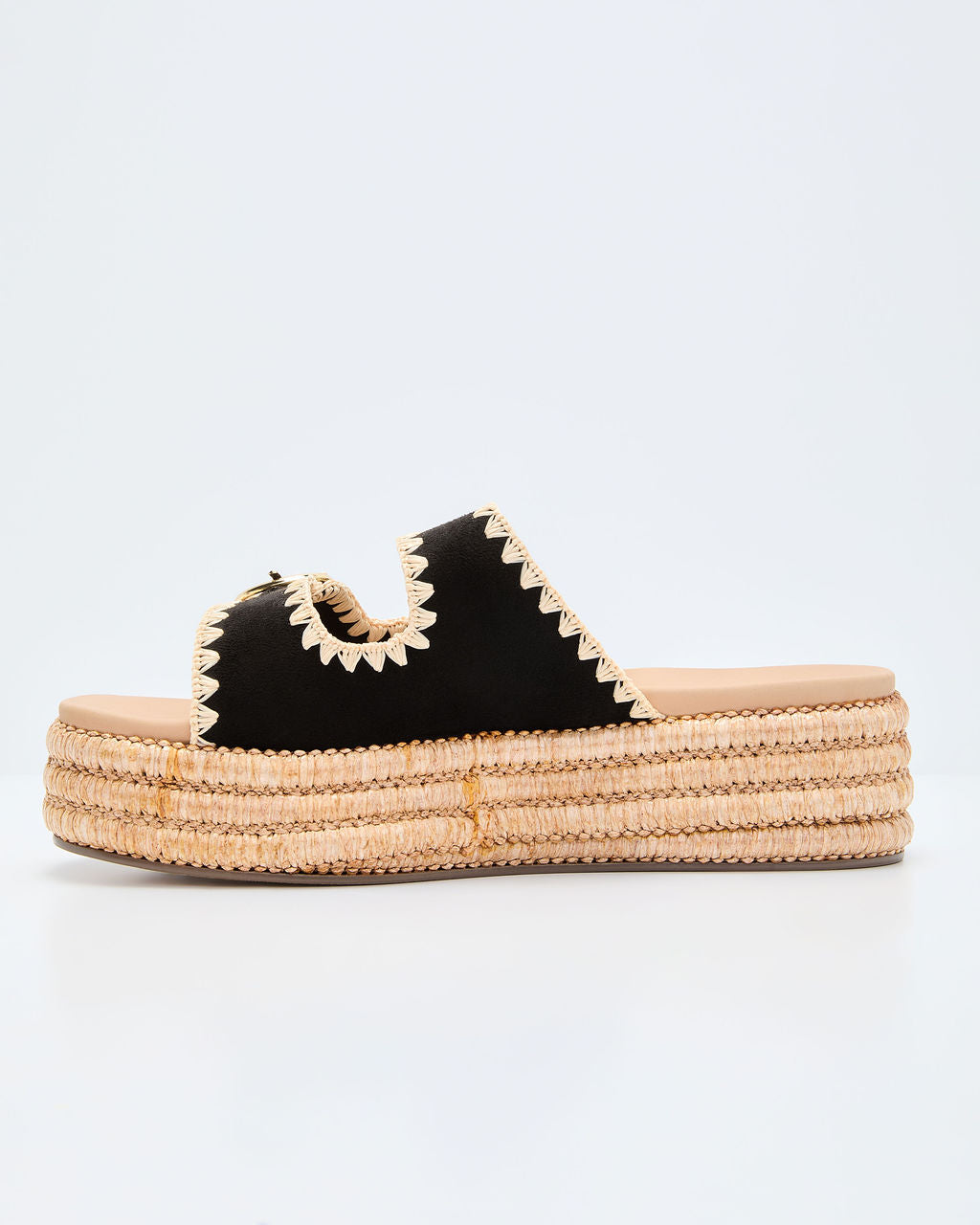 Heidi Woven Platform Sandals-Vogue Logic