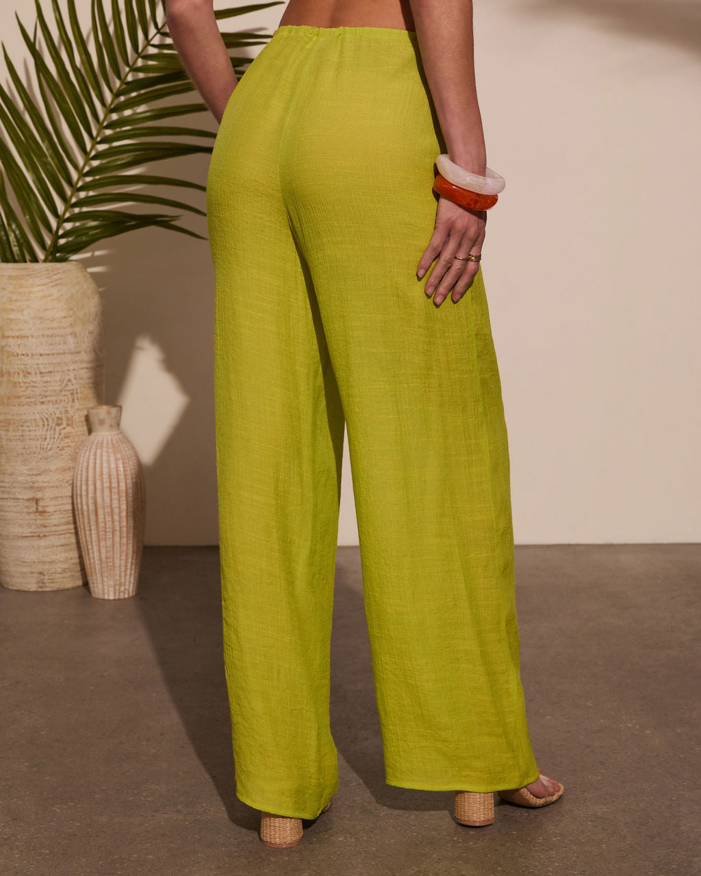 Beach Bound Drawstring Cover Up Pants-Vogue Logic