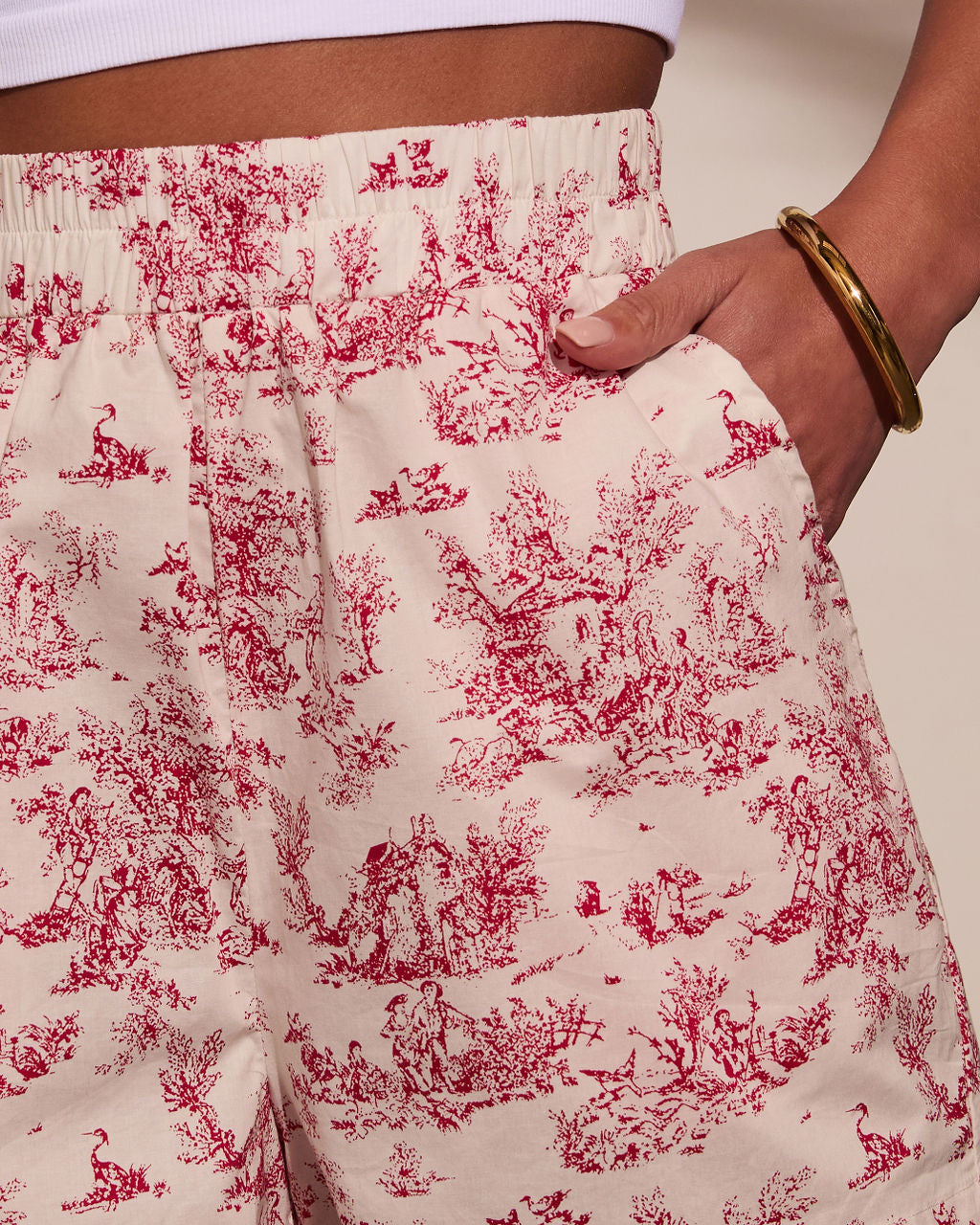 Coastal Classy Relaxed Abstract Shorts-Vogue Logic