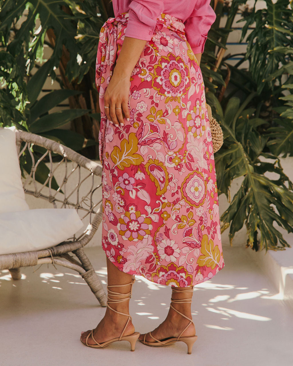 Alissa Floral Wrap Skirt-Vogue Logic